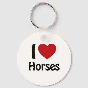 I love Horses Key Ring