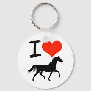 I Love Horses Key Ring