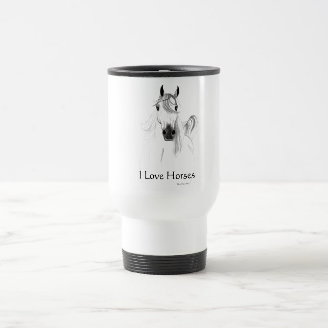 I Love Horses Mug (Center)