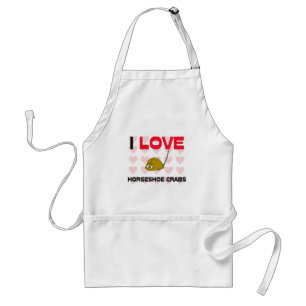 I Love Horseshoe Crabs Standard Apron