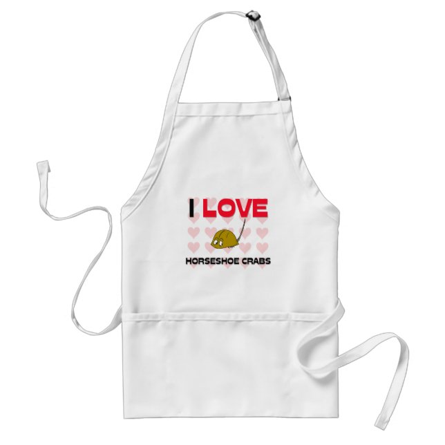 I Love Horseshoe Crabs Standard Apron (Front)
