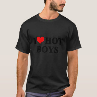 I Love Hot Boys retro T-Shirt