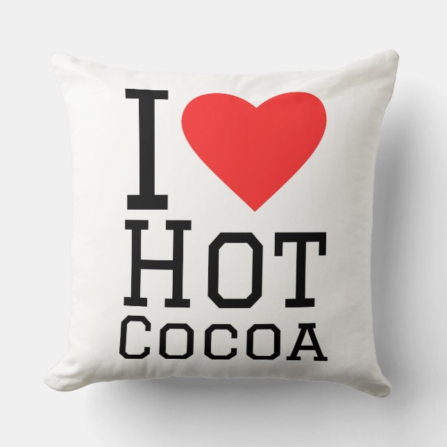 I love hot cocoa cushion (Front)