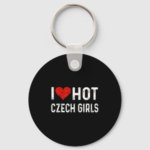 I Love Hot Czech Girls Czech Republic Heart Wife G Key Ring