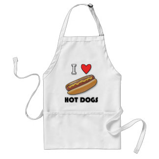 I Love Hot Dogs Standard Apron