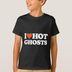 I Love Hot Ghosts - I Heart Hot Ghosts - Y Ghost T-Shirt