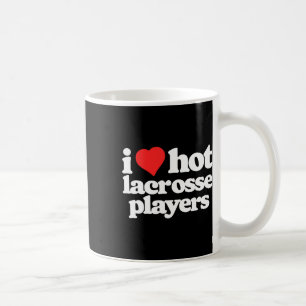I Love Hot Lacrosse Lax Players Funny 80s Vintage Coffee Mug