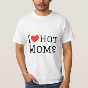 I love hot moms square sticker T-Shirt