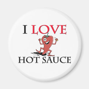 I Love Hot Sauce Magnet