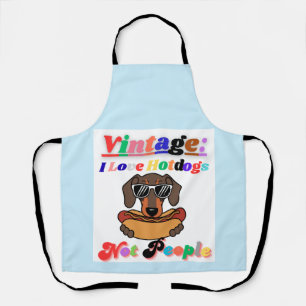 I Love Hotdogs,not People Apron