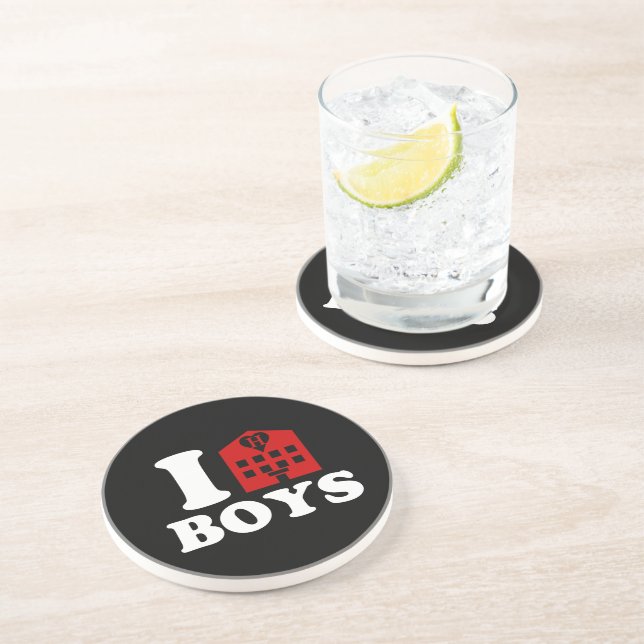 I Love Hotel Boys Coaster (Side)