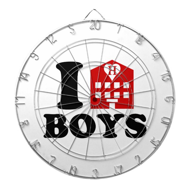 I Love Hotel Boys Dartboard (Front)