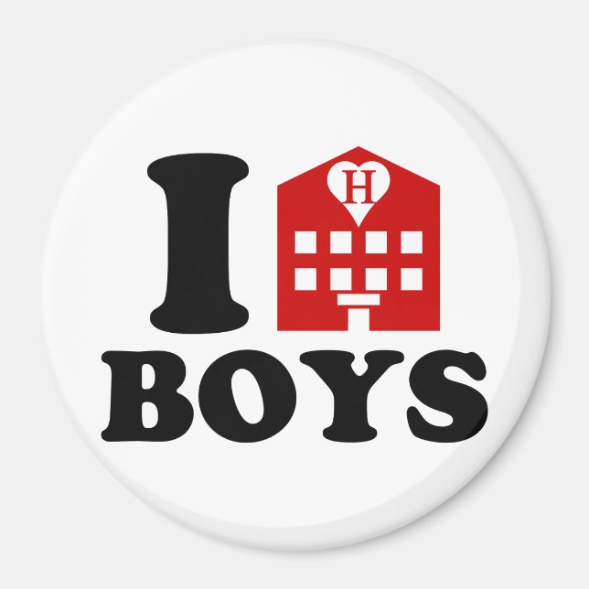 I Love Hotel Boys Magnet (Front)