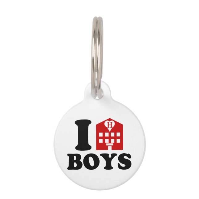 I Love Hotel Boys Pet Tag (Front)