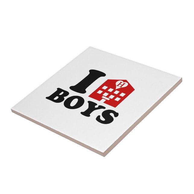 I Love Hotel Boys Tile (Side)