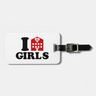 I Love Hotel Girls Luggage Tag