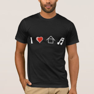 I Love House Music Club Clubbing T-Shirt
