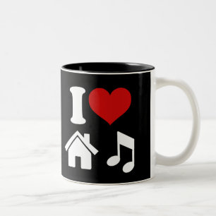 I Love House Music Coffee Mug Ibiza Party Dance