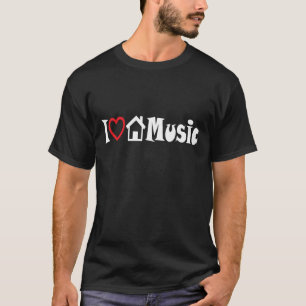 I Love House Music Dark T-Shirt