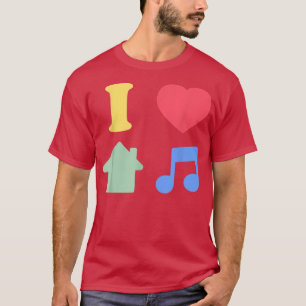I Love House Music - Edm Dj 1284 T-Shirt