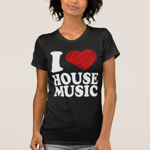 I Love House Music Heart Art Cool Remix 02 T Shirt
