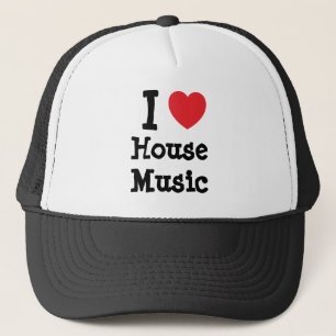 I love House Music heart custom personalised Trucker Hat