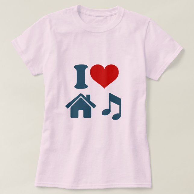 I Love House Music Women's T-Shirt (Design Front)