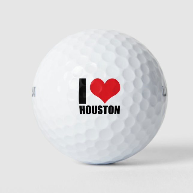I love Houston Golf Balls (Front)