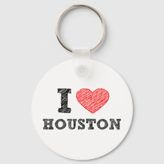I Love Houston Key Ring