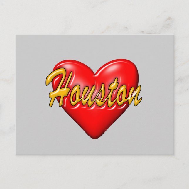 I Love Houston Postcard (Front)