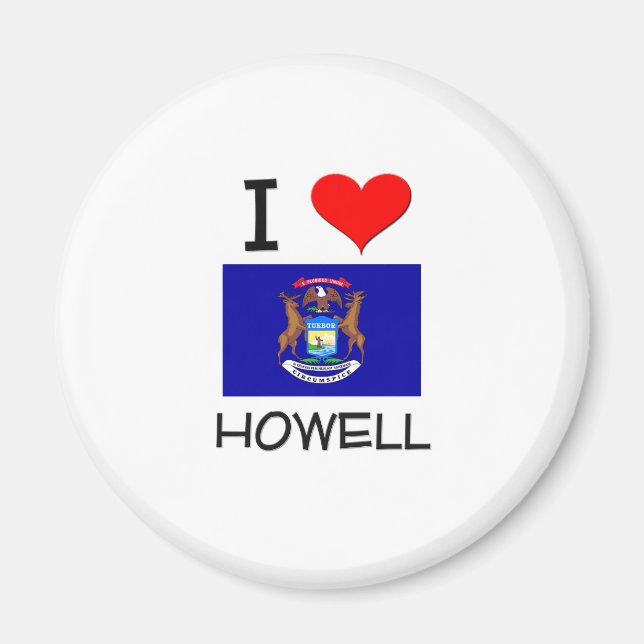 I Love Howell Michigan Magnet (Front)