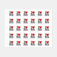 I ❤️ Love HR Clothing Sticker - HR Dept. Staff