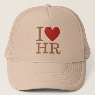 I ❤️ Love HR (HR Dept.) CUSTOMIZABLE Trucker Hat