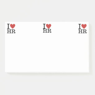 I ❤️ Love HR Post-it Notes - Human Resources Dept.