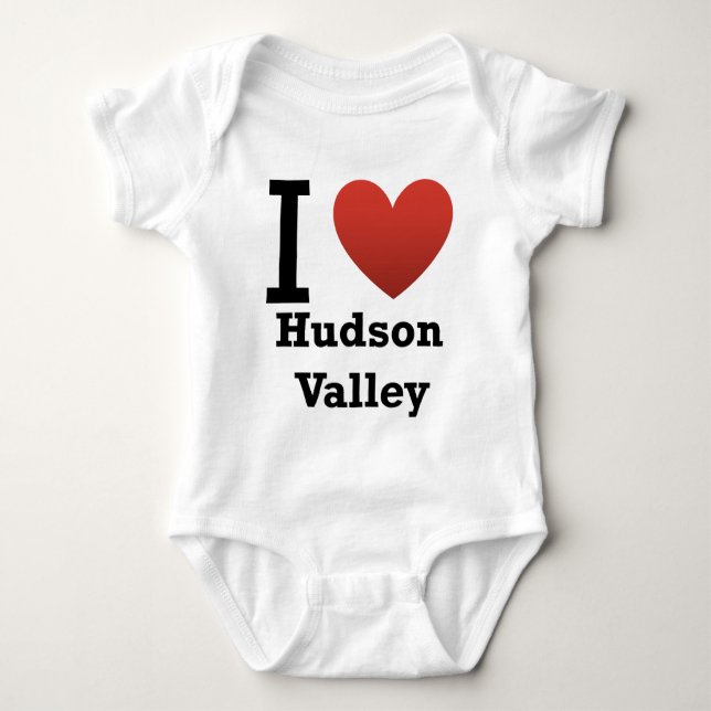 i-love-hudson-valley baby bodysuit (Front)