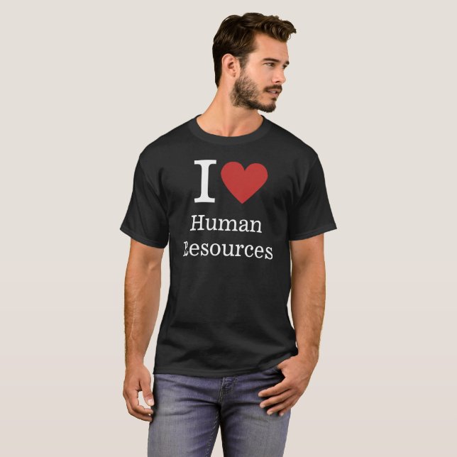 I ❤️ Love Human Resources CUSTOM Men's T-Shirt (Front Full)