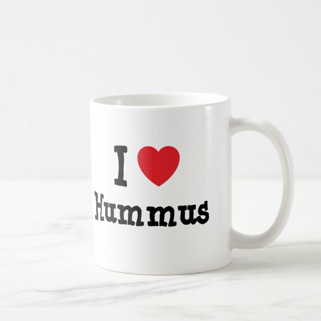 I love Hummus heart T-Shirt Coffee Mug (Right)