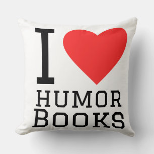 I love humour books cushion