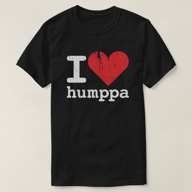 I love Humppa Basic Dark T-Shirt (Design Front)
