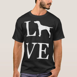 I Love Hungarian Vizsla Dog Lover White Graphic Pe T-Shirt