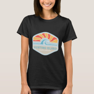 I Love Hunting Island Beach South Carolina Ocean W T-Shirt