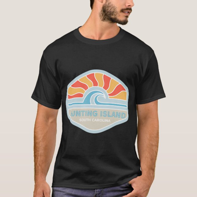 I Love Hunting Island Beach South Carolina Ocean W T-Shirt (Front)