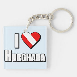 I Love Hurghada Diving Key Ring