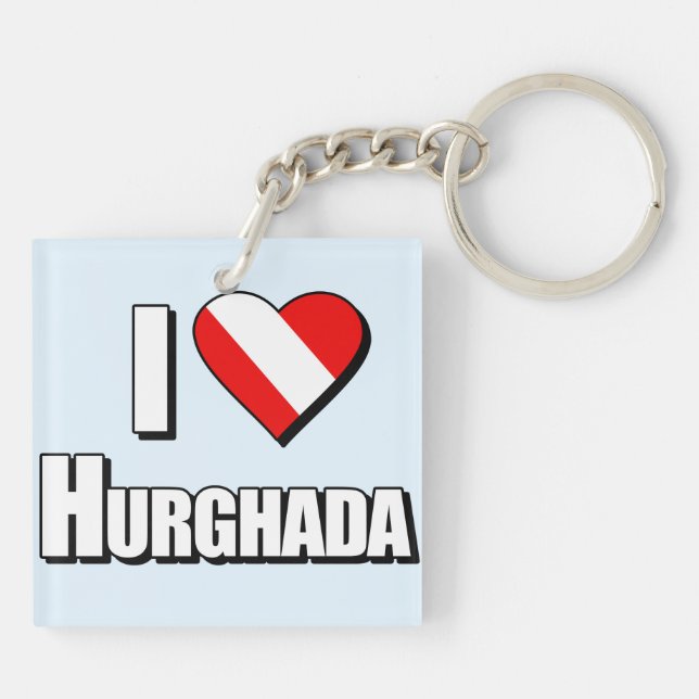 I Love Hurghada Diving Key Ring (Back)