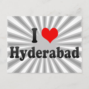 I Love Hyderabad, India Postcard