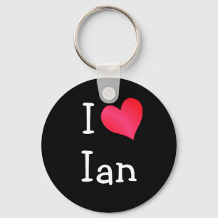 I Love Ian Key Ring