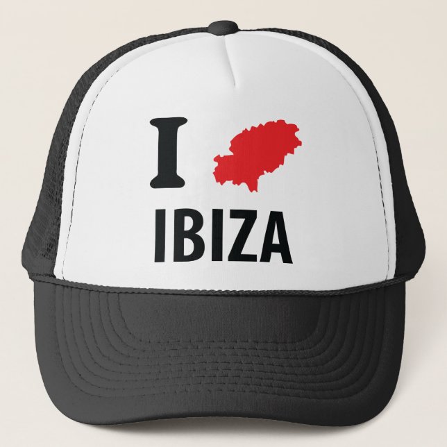 I love Ibiza contour icon Trucker Hat (Front)