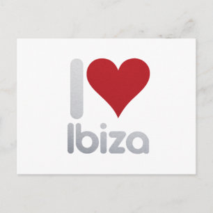 I LOVE IBIZA POSTCARD