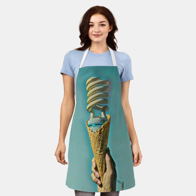 I love ice cream artwork apron (Worn)