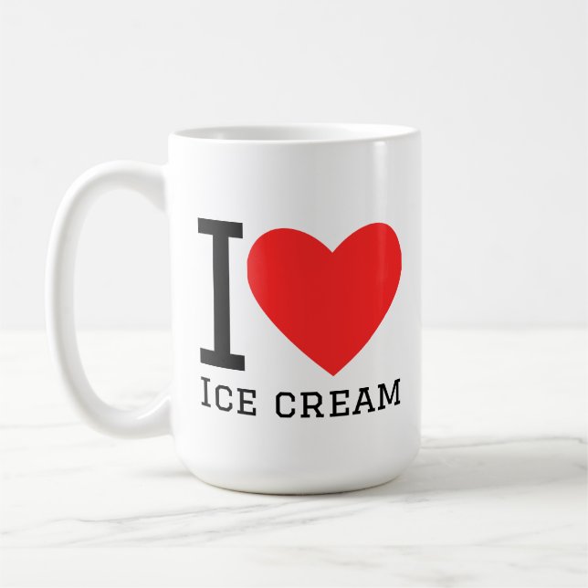I love ice cream coffee mug (Left)